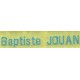 Woven labels, Model Z - Yellow 12mm ribbon - Turquoise lettering