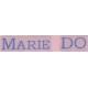 Woven labels, Model S - Pink 12mm ribbon - Sky-blue lettering
