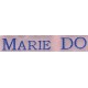 Woven labels, Model S - Pink 12mm ribbon - Royal blue lettering