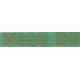 Woven labels, Model S - Green 12mm ribbon - Antique Gold lettering