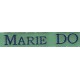 Woven labels, Model S - Green 12mm ribbon - Navy lettering