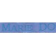 Etiquettes tissées Modèle S - Ruban Bleu 12 mm - Lettrage Turquoise