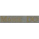 Woven labels, Model S - Grey 12mm ribbon - Antique Gold lettering