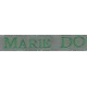 Woven labels, Model S - Grey 12mm ribbon - Green lettering