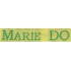 Woven labels, Model S - Yellow 12mm ribbon - Green lettering