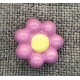 Violet flower children's button