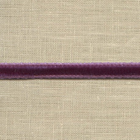 Mini velvet ribbon 5mm, col. Blackcurrant 89