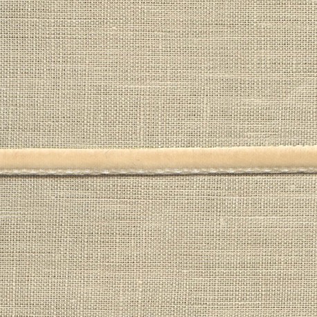 Mini velvet ribbon 5mm, col. Ivory 41