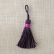 Mini tassel, col. Blackcurrant/Pink