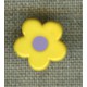 Pop Lemon/Violet flower children's button.