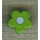 Pop Grass/Azur flower children's button.