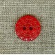 Cherry flower embossed children's button
