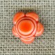 Martian Daisy children button, Coral
