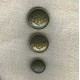 Heraldry motif Metal Button, col. Old Gold