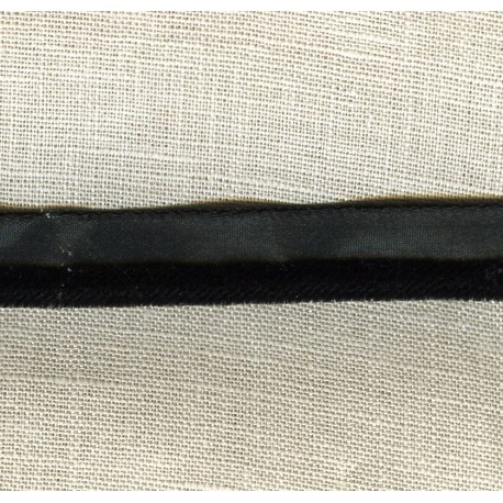 Galon Passepoil En Simili Cuir Noir - 5 Mètres X 1 Cm, Pour Finitions Couture