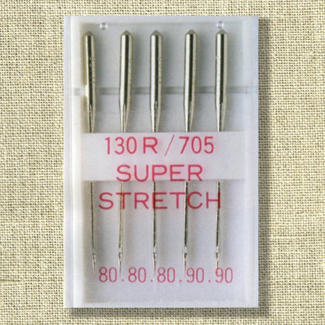 Machine needles for stretch fabric