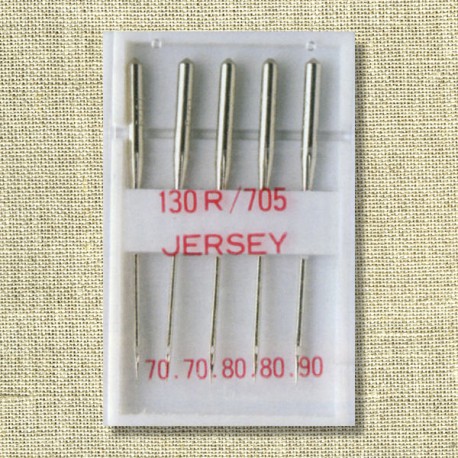 Machine needles for jersey fabric