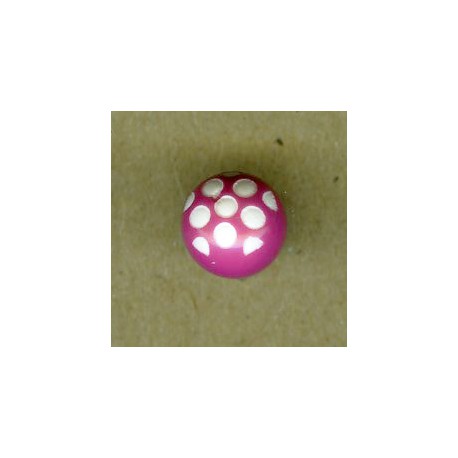 Ball children button white dots engraved, col. Malabar