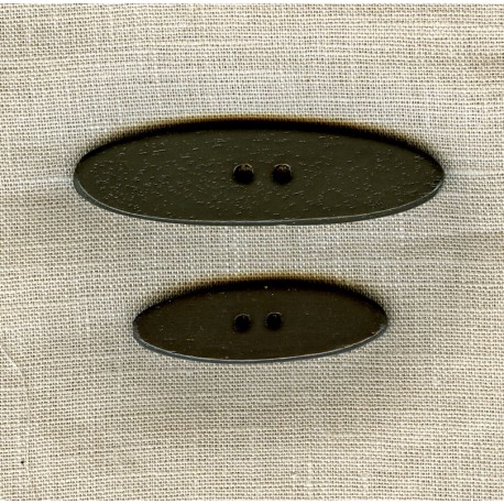 Bouton en Bois Navette, col. Sous Bois