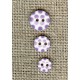 White children button Lavender dots engraved