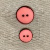 Bouton Nacre émaillée Craie, col. Sorbet