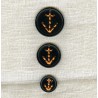 Polyester Button an Anchor to Sew, col. Night