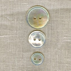 Very thin natural mother-of-pearl button