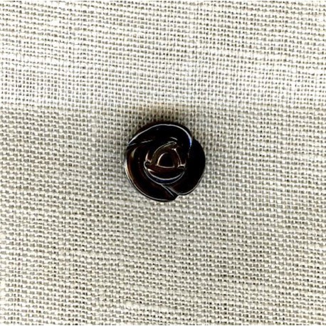 Rose mother-of-pearl button, col. Graphite