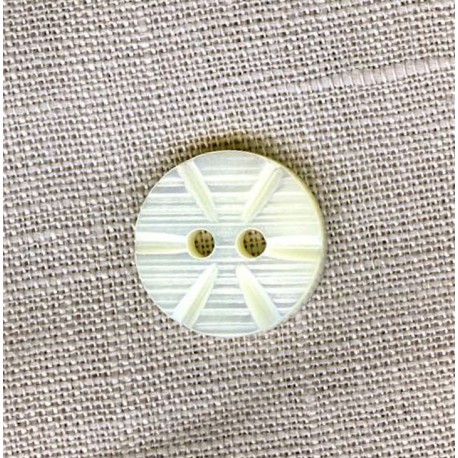 Bouton de chemise en Nacre Rayons