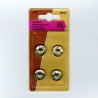 Pressions à Coudre Métal Argent, tailles 16 à 19 mm