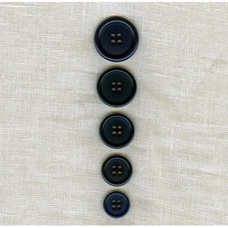 Bouton de Costume en Corozo "Costard", col. Marine