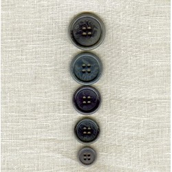 Bouton de Costume en Corozo "Costard", col. Ardoise