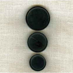 Bouton Palet en Corne Noire