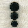 Black Puck Horn Button