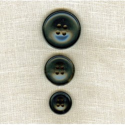 Bouton de Costume "Colline" en Corne Noire