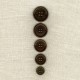 Bouton de Costume en Corozo "Costard", col. Marron