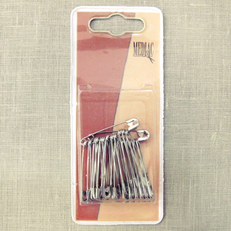 Silver Safety Pins 30mm