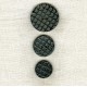 Bouton en Corne Noire Ecailles