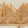 Strip of feathers Cabaret on satin ribbon col. Nude 40