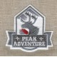 Motif Thermo Cerf Peak Adventure, col. Ecru/ Gris