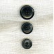Thick Polyester Suit Button, col. Black