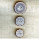 Bouton Polyester Chasse à Courre, col. Toffee