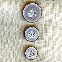 Bouton Polyester Chasse à Courre, col. Toffee