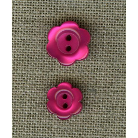 paquerette flower child button, col. Raspberry 81