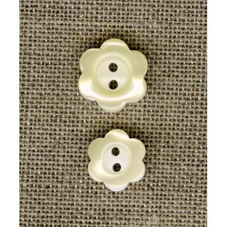 paquerette flower child button, col. Ivory 11