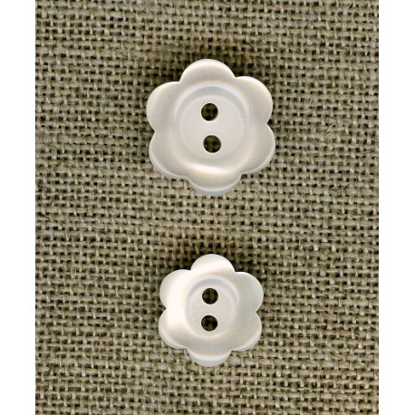 paquerette flower child button, col. Snow 01