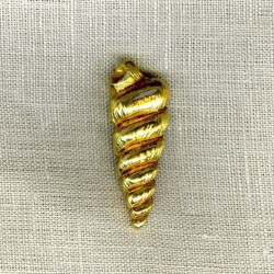 Metal Button Shell, col. Gold