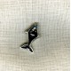 Bouton Métal Requin, col. Argent