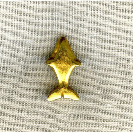 Metal Button Shark, col. Gold