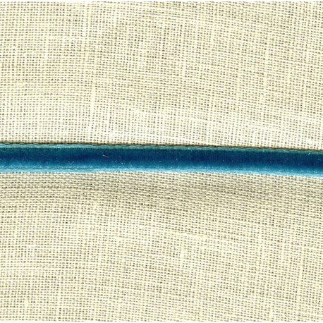 Mini velvet ribbon 5mm, col. Duck Blue 440
